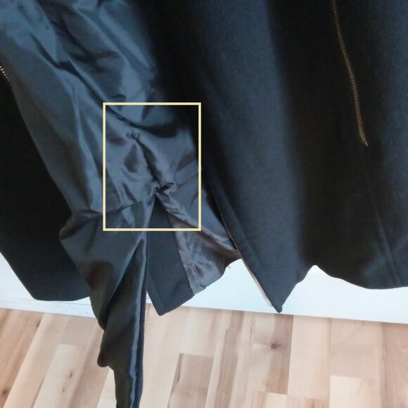 Michael Kors Wool Blend Collared Zip Front Coat - Picture 7 of 10